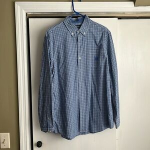 Men’s Chaps long sleeve button down shirt, size Large
